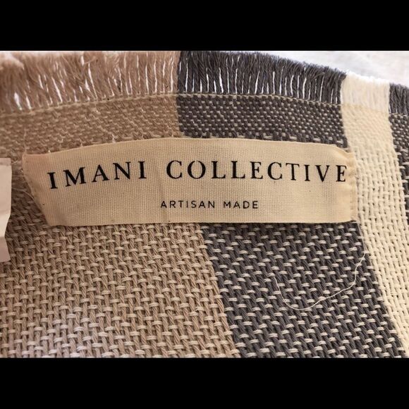 NWT Imani Collective Knit Throw Blanket Best Xmas Gift Cozy with tassels - Picture 3 of 3